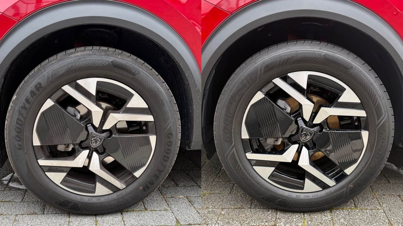 Velgen voor en na diepreiniging